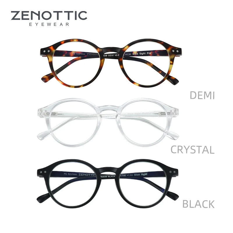 Top Trends: ZENOTTIC Anti Blue Light Blocking Reading Glasses Women Men Anti-Glare Presbyopic Computer Eyeglasses Diopter From + 0 To + 4.0 Shoppable Styles