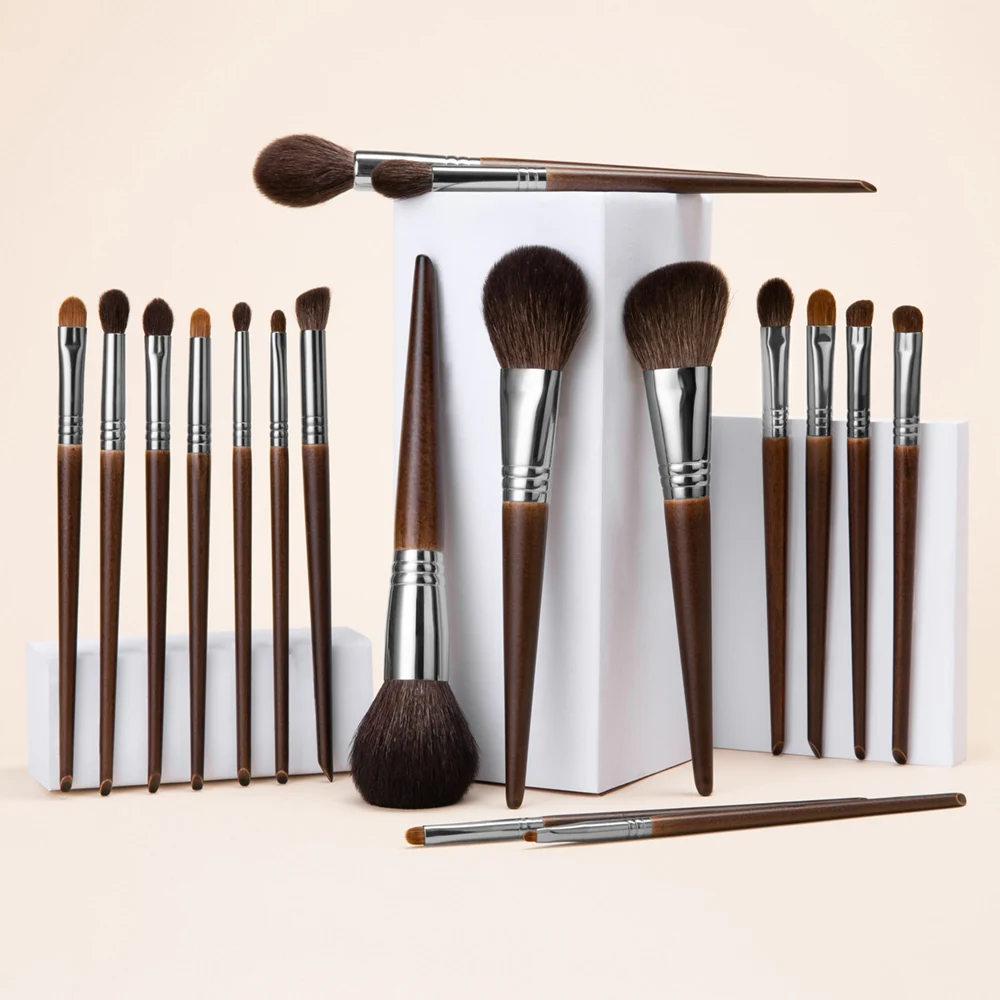 Top Trends: OVW Natural Goat Hair Makeup Brushes Set Professional Kit Brocha Maquillaje Pedzle Do Makijazu Blending Smudging Brush Shader Shoppable Styles