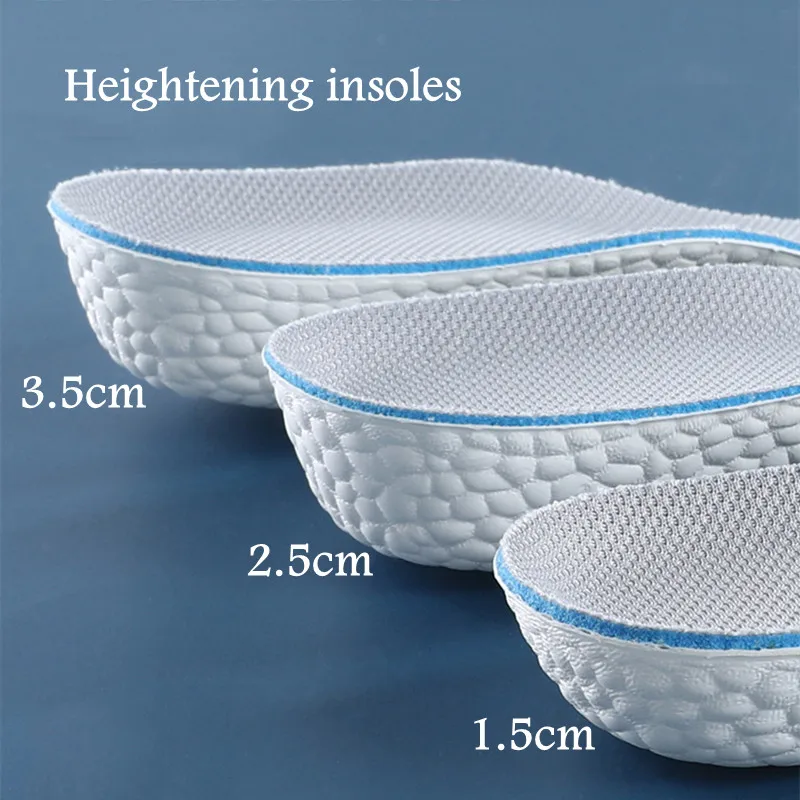 Top Trends: 1Pair Height Increase Half Insoles Boost Shock Absorbing Sports Shoes Insole For Feet Men Women 1.5 / 2.5 / 3.5CM Growing Shoe Pads Shoppable Styles