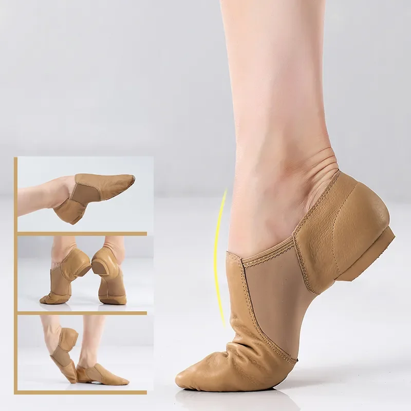 Top Trends: Genuine Leather Jazz Dance Shoes Jazz Slipper Ballet Shoes Dancing Jazz Sneakers Woman Gymnastics Unisex Slip On Jazz Dance Shoe Shoppable Styles