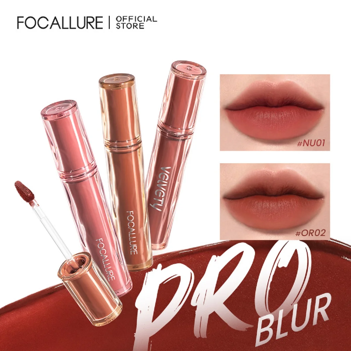 Top Trends: FOCALLURE Velvet Matte Lip Gloss Silky-smooth Long-lasting Liptint Moisturizing Liquid Lipstick Cream Lip Glaze Makeup Cosmetics Shoppable Styles