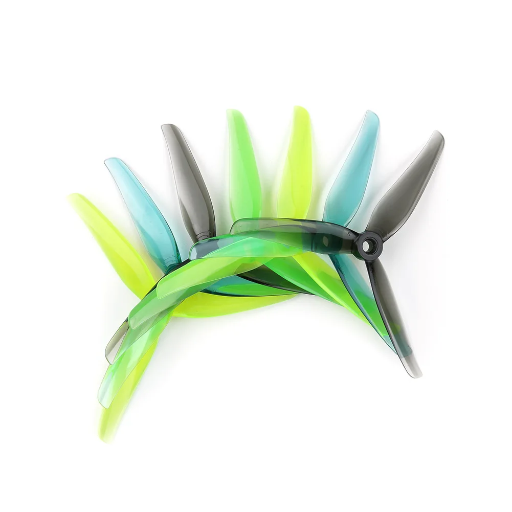 Sa4cf9cbc367d4759ab0acb166861b9a20 4pair IFlight Nazgul F5 5.1x3.5x3 / F6 6x4x3 Tri-blade Propeller Compatible 22-23 Series Brushless Motor for RC FPV Drone Part