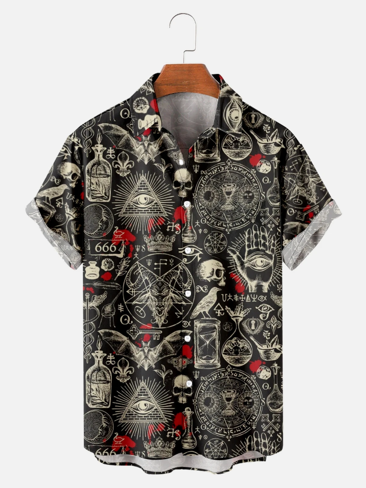 Top Trends: Hawaiian Shirts For Men's Skull Summer Casual Short Sleeve Y2k High Quality Oversized Streetwear Vintage Beach Tops Clothing Shoppable Styles