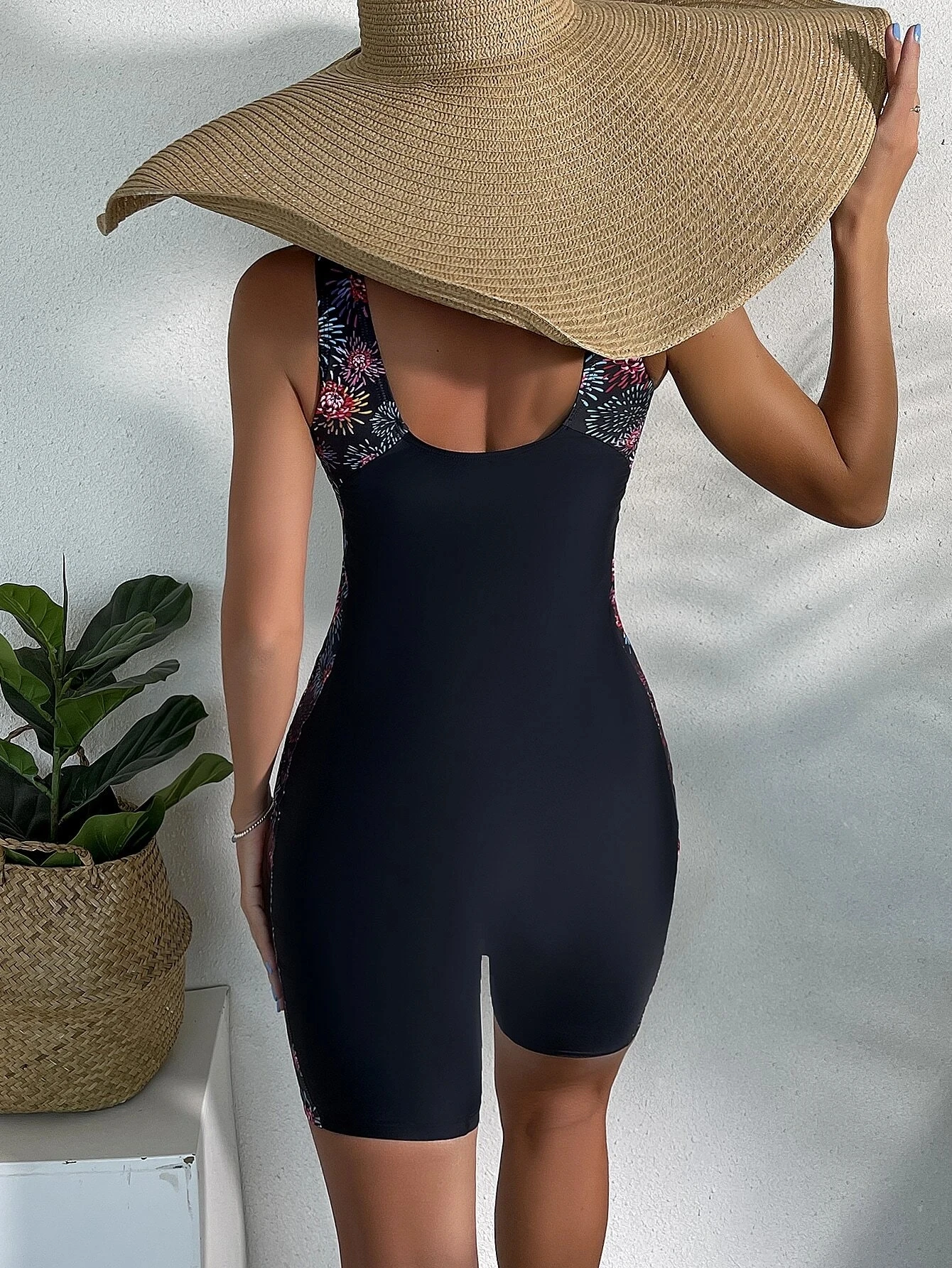 Top Trends: Women's Boyleg Unitard Swimsuits Racerback Athletic One Piece Bathing Suits Knee Length Bodysuits Shoppable Styles - Image 4