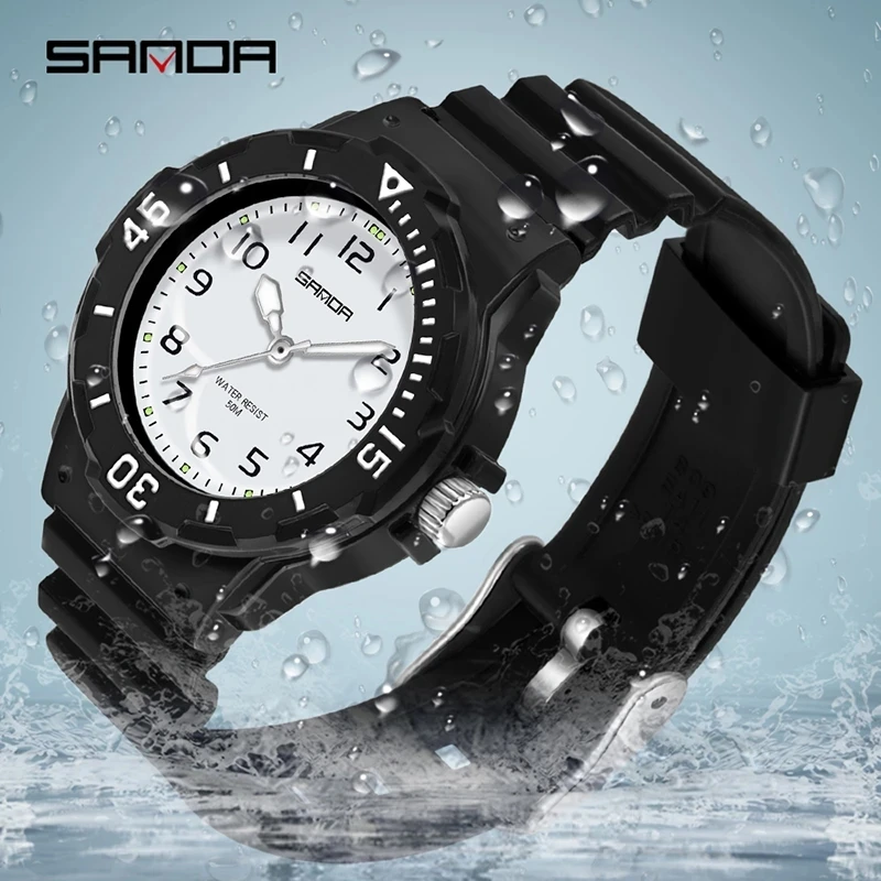 Top Trends: 2023 New Fashion Trend Women Watch Casual Womens Clock Luminous Hands 50M SANDA Waterproof Wristwatches Quartz Reloj Mujer 6011 Shoppable Styles