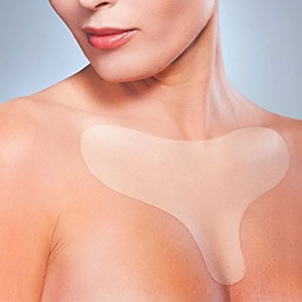 Top Trends: Reusable Anti Wrinkle Chest Pad Silicone Transparent Removal Patch Face Skin Care Anti Aging Breast Lifting Chest Patch Flesh #W Shoppable Styles