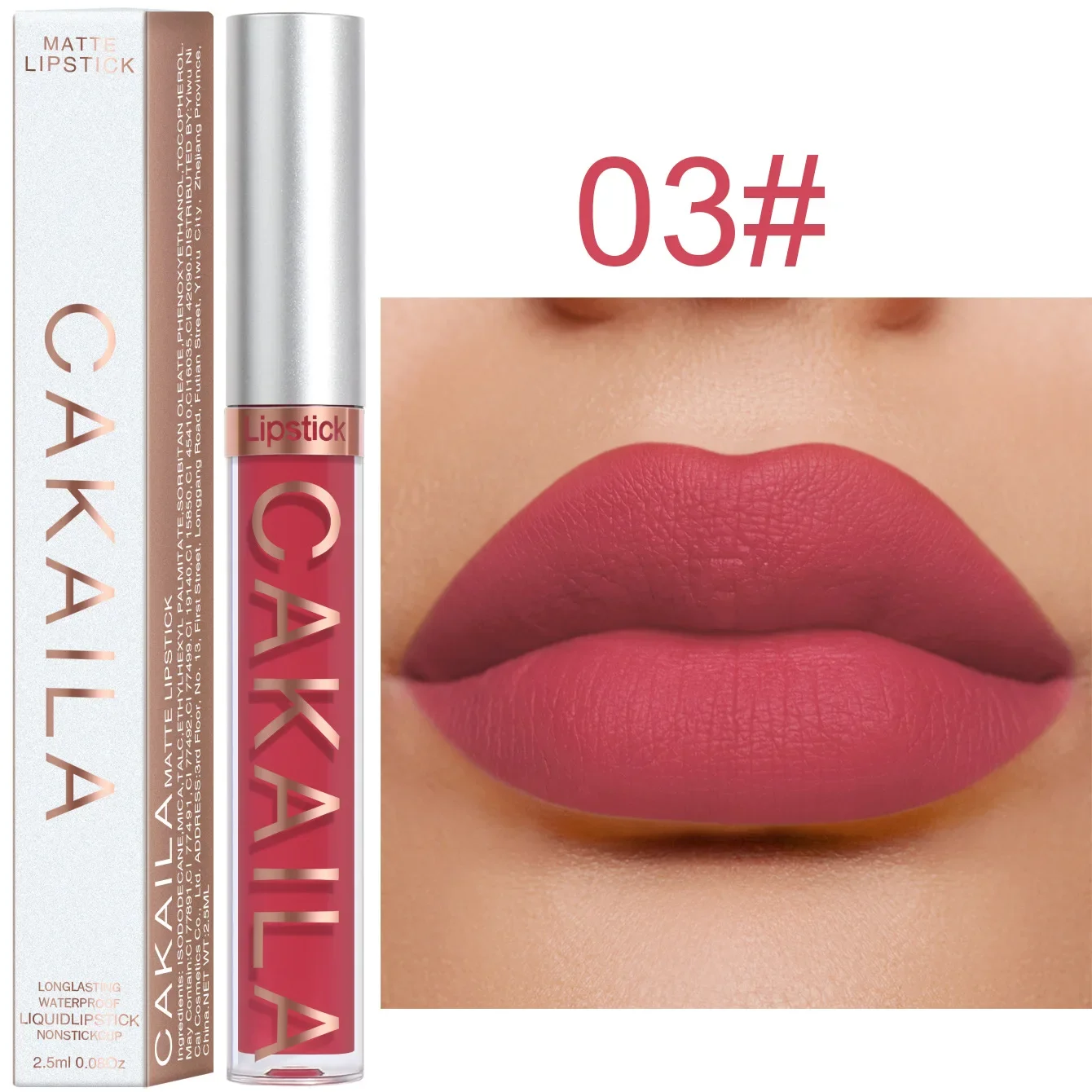 Top Trends: Matte Liquid Lipstick Waterproof Long Lasting Velvet Mate Nude Brown Red Lip Gloss Lint Tube Makeup Cosmetic Lipsticks Lipgloss Shoppable Styles - Image 5