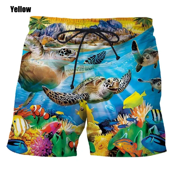 Top Trends: Funny 3D Printing Short Sea Turtle Graphic Funny Shorts Mens Hipster Beach Shorts Shoppable Styles