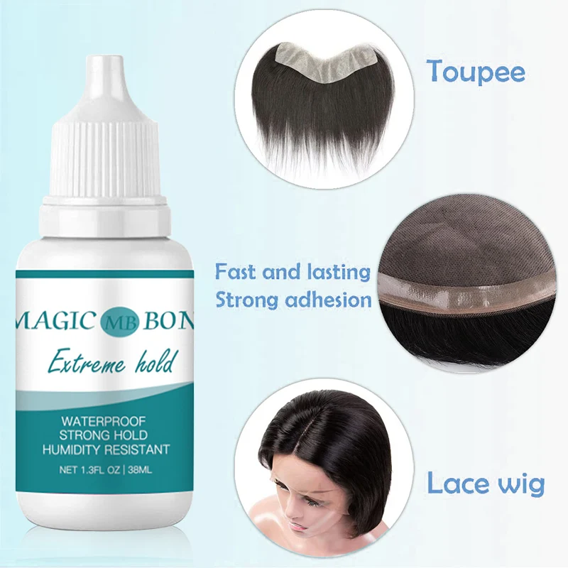 Top Trends: 38ml Lace Wig Glue Waterproof Lace Glue Strong Hold Hair Glue Invisible Lace Wig Bonding Quick-Drying For Frontal Closure Toupee Shoppable Styles - Image 4