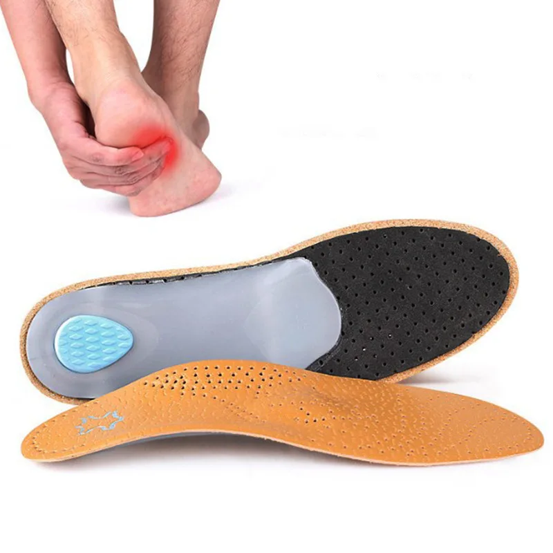 Top Trends: 1Pair Arch Support Shoes Insoles For Feet Orthopedic Insole Plantar Fasciitis Shoe Pads Quality Cowhide Deodorising Inserts Shoppable Styles