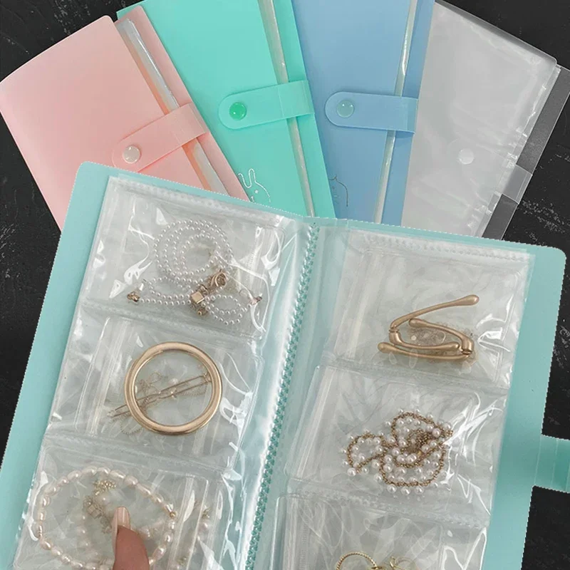 Top Trends: Plastic Jewelry Bag Jewelry Transparent Storage Book Necklace Bracelet Ring Holder Jewelry Storage Book Plastic Jewels Display Shoppable Styles