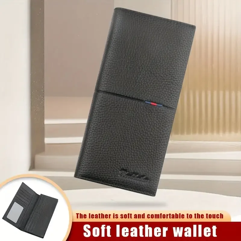 Top Trends: Men's Wallet Business Leisure Multi Card Long Wallet Manufacturer Wholesale Top Layer Cowhide Men's Genuine Leather Wallet Shoppable Styles