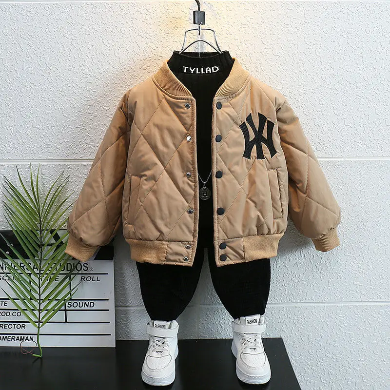 Top Trends: Autumn And Winter Boys&#039; Coat Children&#039;s Wear Cotton Clip 2023 New Big Boys&#039; Thickened Jacket Boys&#039; Cotton Bomber Shoppable Styles