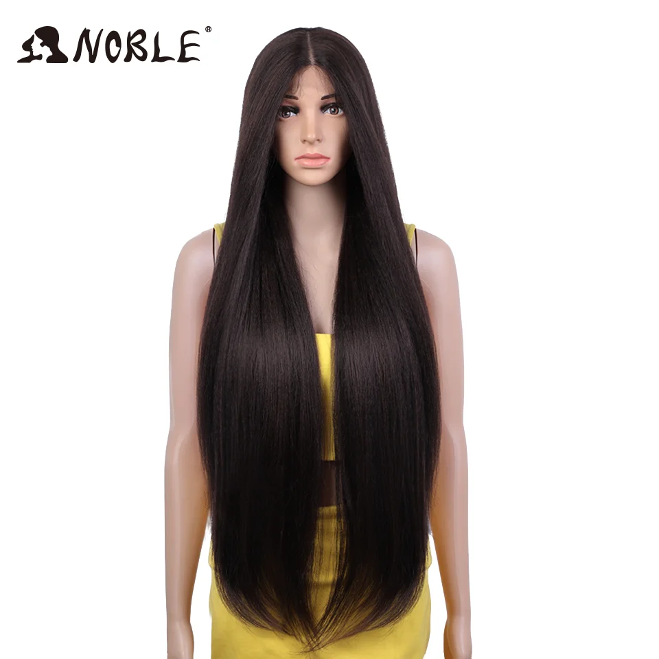 Top Trends: Noble Synthetic Lace Front Wigs For Women 36 Inch Kinky Straight Wig Lace Front Wig Ombre Lace Wigs Cosplay Lace Front Wig Shoppable Styles