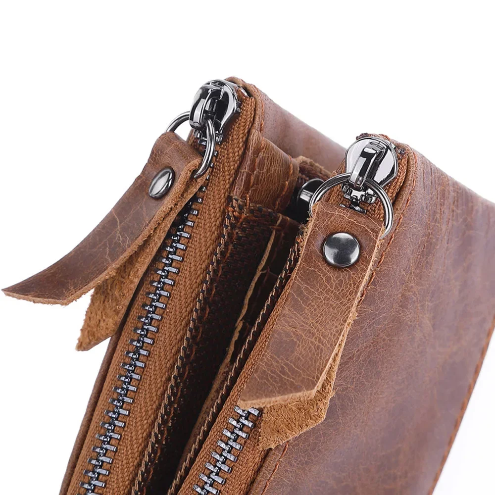 Top Trends: 2023 New HOT Rfid Cowhide Genuine Leather Men Wallet Short Coin Purse Small Vintage Wallets Brand High Quality Designer Holder Shoppable Styles - Image 4