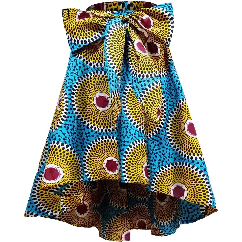 Top Trends: African Skirt African Clothing Printed Skirts Ankara Pleated Skirt Summer Streetwear Women Clothes Shoppable Styles