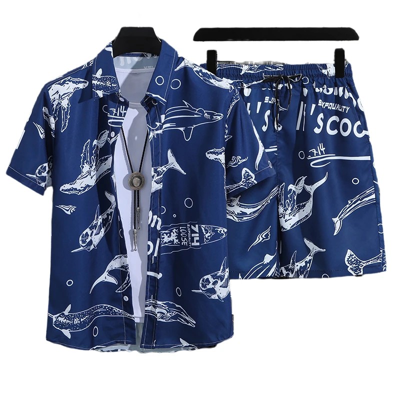 Top Trends: 14 Colors Men&#039;s Tropical Short Sleeve Printed Shirt Sets Casual Tops Shirts For Men Hawaiian Shirt Men Clothing Men Shirts Shoppable Styles