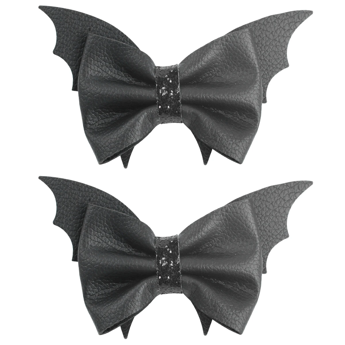 Top Trends: 2Pcs / Set Halloween Bat Hair Clips PU Leather Wings Bat Hairpin For Women Girls Hairgrip Barrettes Cosplay Party Hair Accessories Shoppable Styles - Image 6