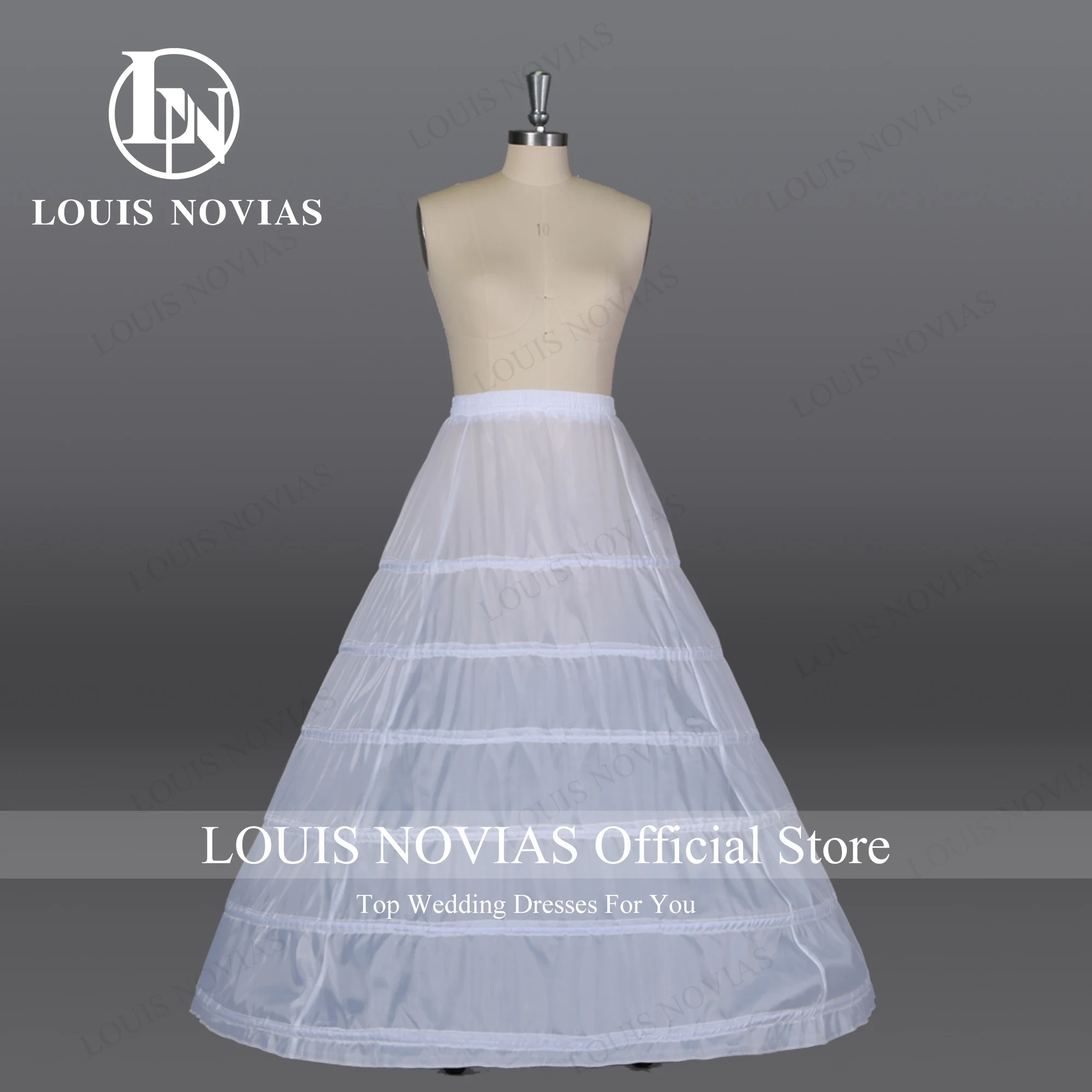 Top Trends: LOUIS NOVIAS 6 Hoops Crinoline Long Wedding Petticoat For Ball Gown Dress Underskirt Wedding Accessories In Stock Shoppable Styles - Image 2