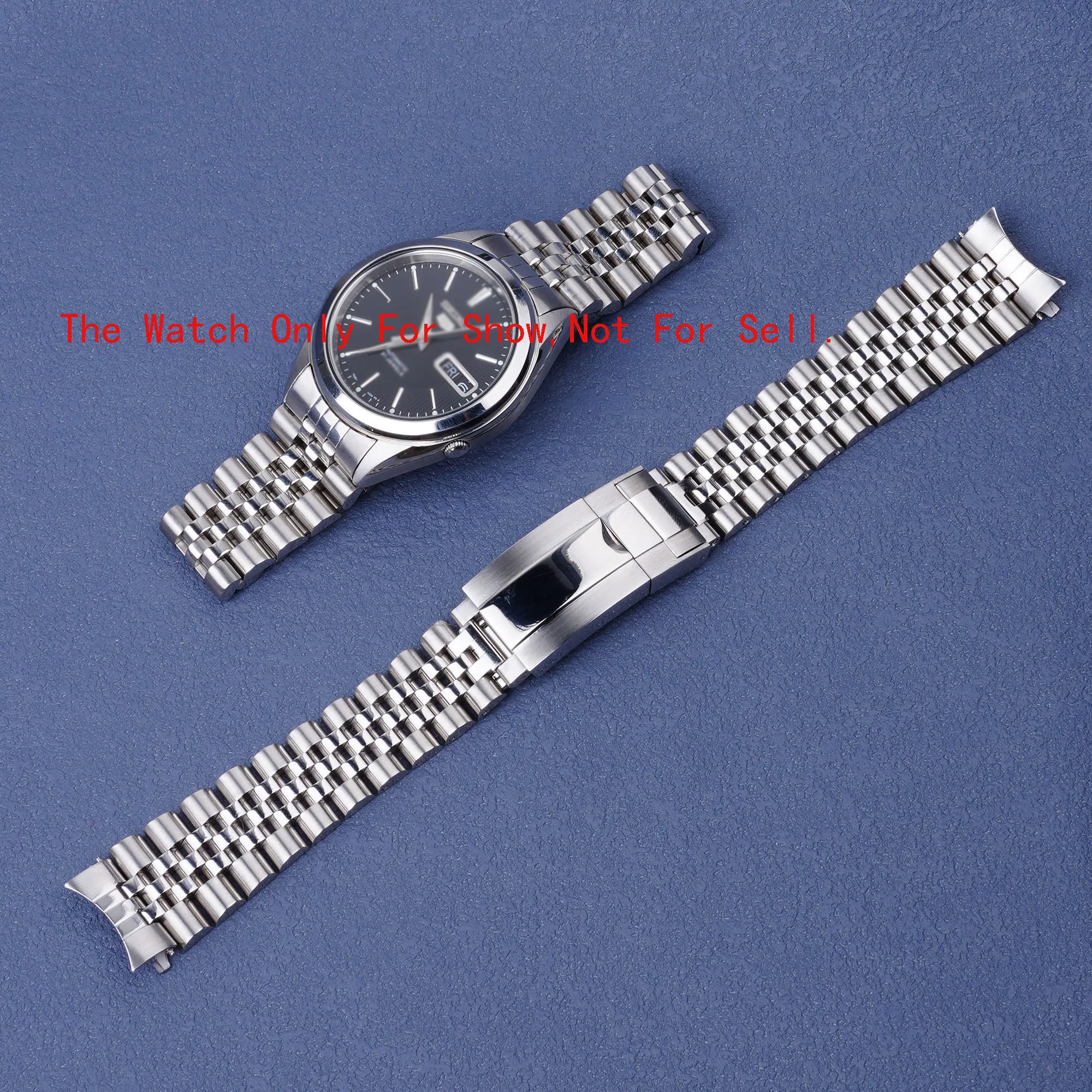 Top Trends: New 18mm Jubilee Hollow Endband With Oyster Deployment Clasp Stainless Steel Watch Band For Seiko 5 SNKL23 Shoppable Styles