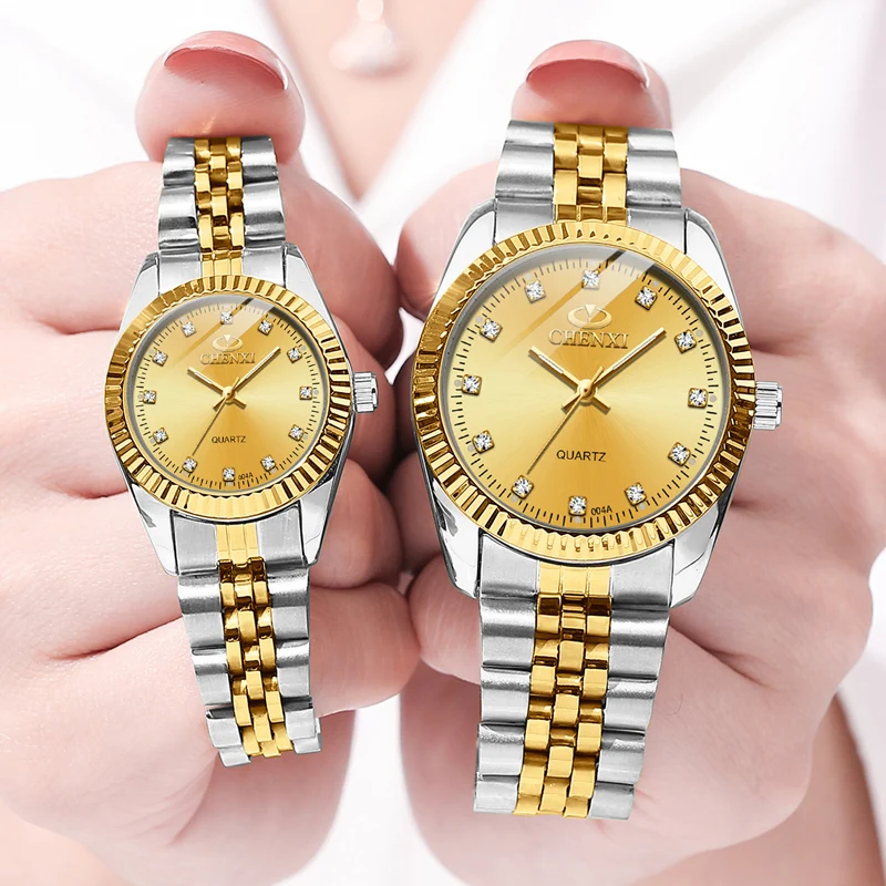 Top Trends: CHENXI New Couple Watch Luxury Brand Waterproof Watches Women Fashion Business Men Watch High Quality Quartz Lover Watches Gift Shoppable Styles