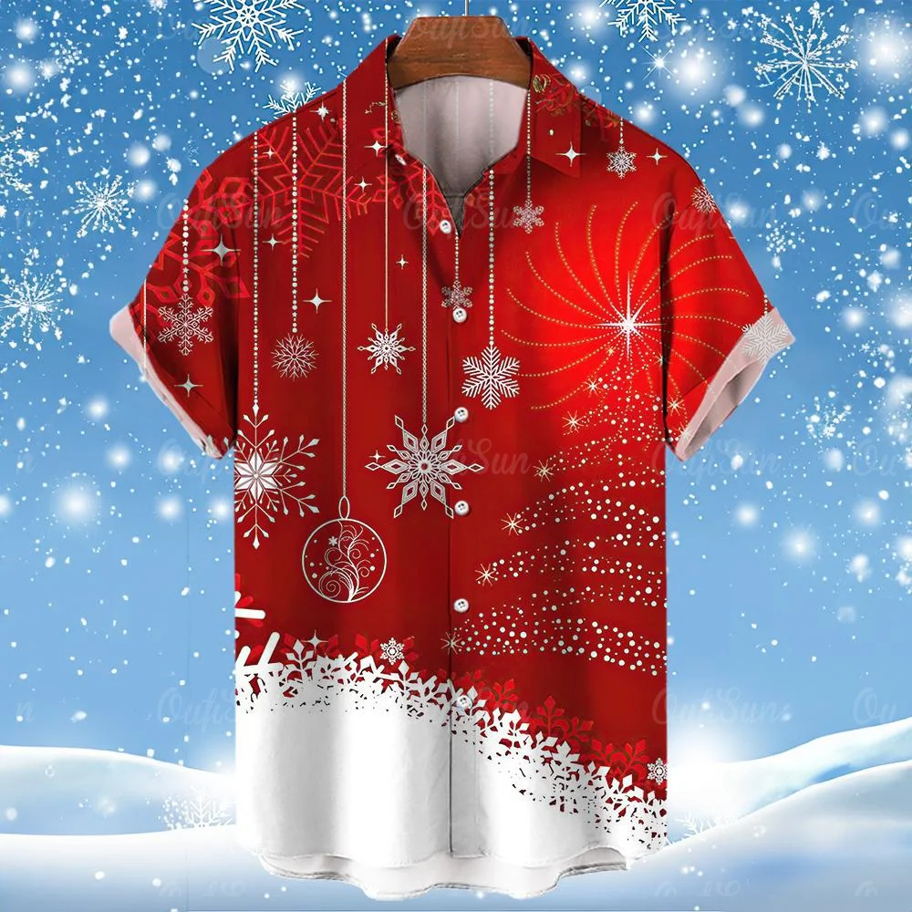 Top Trends: New Hawaiian Shirts For Men 3d Christmas Printed Men'S Shirts Beach Party Male Clothing Loose Oversized Shirt And Blouses Tops Shoppable Styles