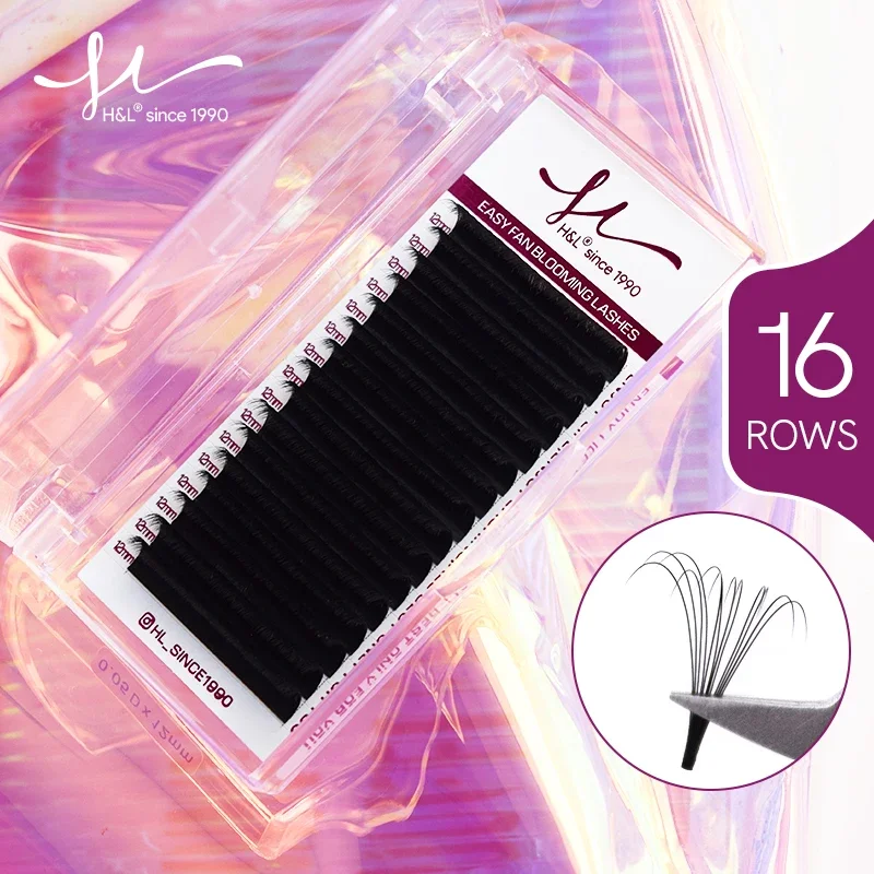 Top Trends: H&L SINCE 1990 Easy Fan Lashes Volume Extensions 7-20mm Fast Blooming Flowering Pre-bonded Lashes Natural Cilia Silk Lashes Shoppable Styles