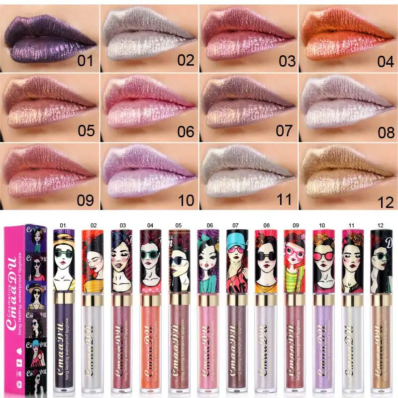 Top Trends: Beautiful Girl Dream Color Chameleon Diamond Glitter Lip Gloss Lipstick Shoppable Styles