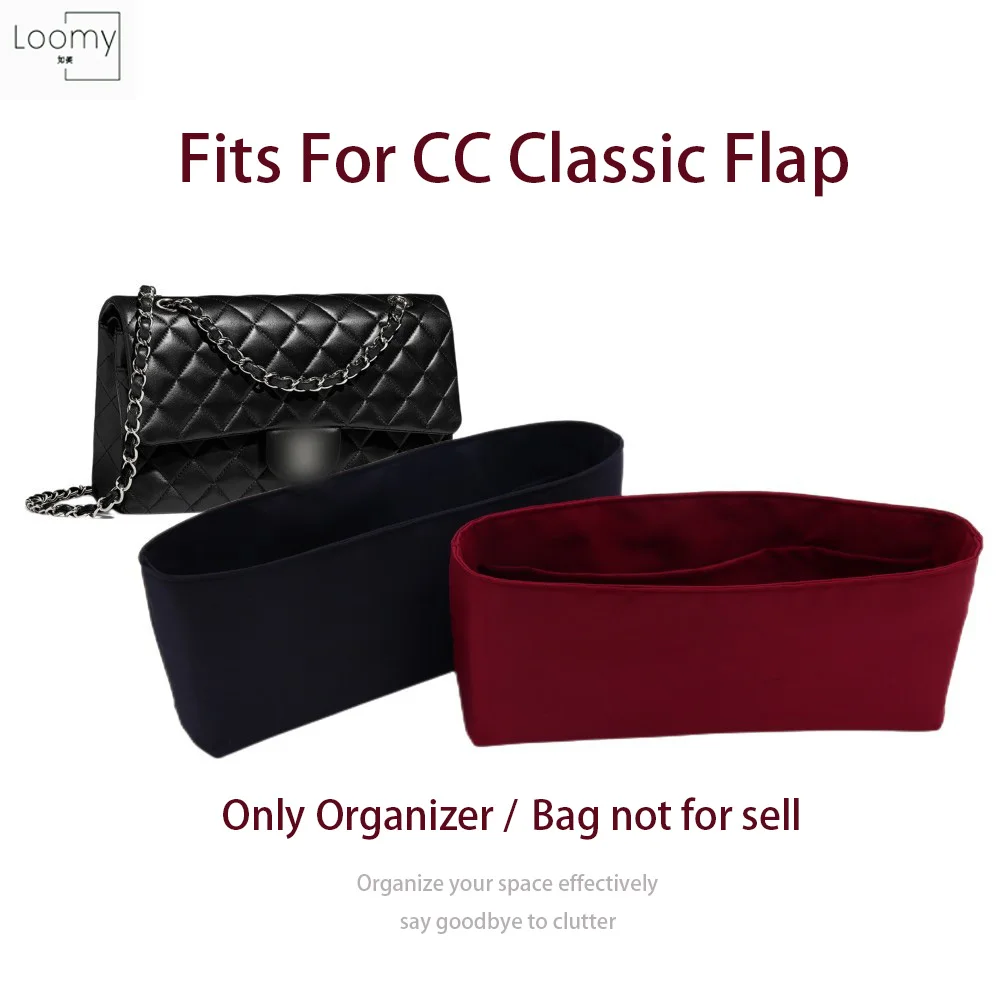 Top Trends: Fits For CC CF Bag Organizer Cosmetic Travel Inner Purse Portable Makeup Bags Light Slim Nylon Material CF Jumbo Square Insert Shoppable Styles