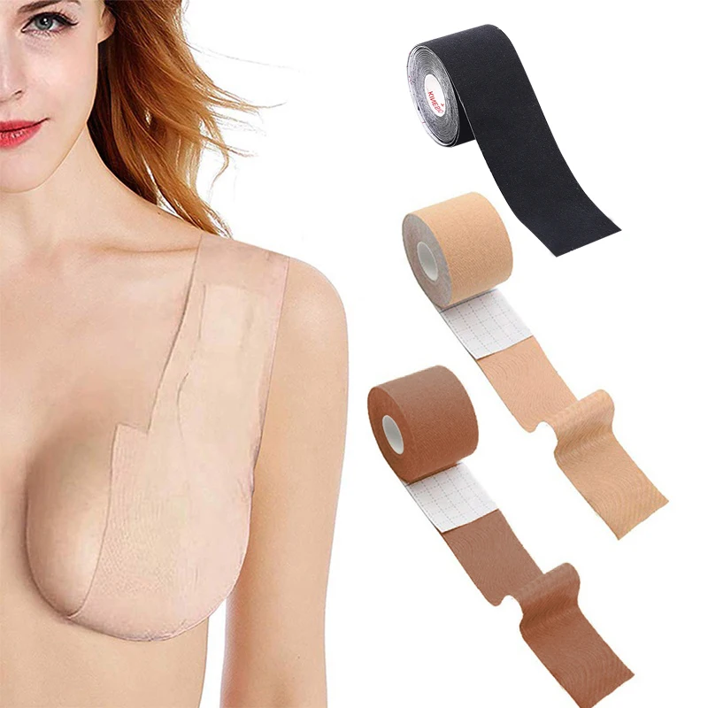 Top Trends: 1 Roll Women Push Up Bras For Self Adhesive Silicone Breast DIY Breast Lift Up Boob Tape Stickers Strapless Body Invisible Bra Shoppable Styles