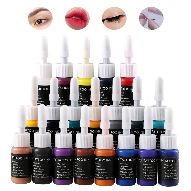 Top Trends: 5ML Tattoo Ink Pigment Body Art Tattoo Set Professional Beauty Coating Makeup Tattoo Natural Plant Pigment Permanent Tattoo Ink Shoppable Styles