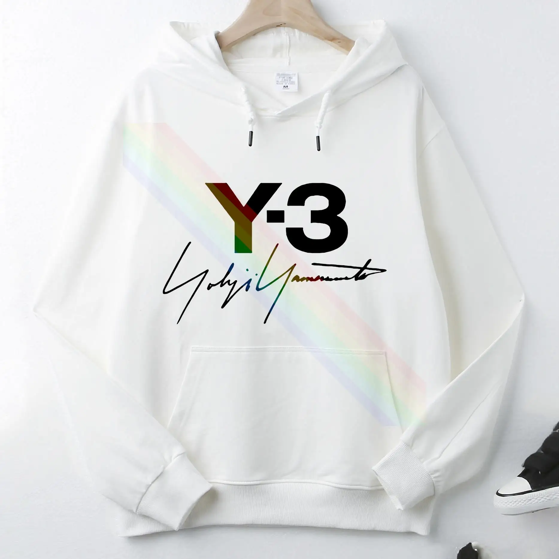 Top Trends: Y3 Yohji Yamamotos Classic Signature For Men Hoodie Autumn Winter Slim Long Sleeve Pocket Sweatshirt Unique Unisex Tops Pullover Shoppable Styles - Image 3