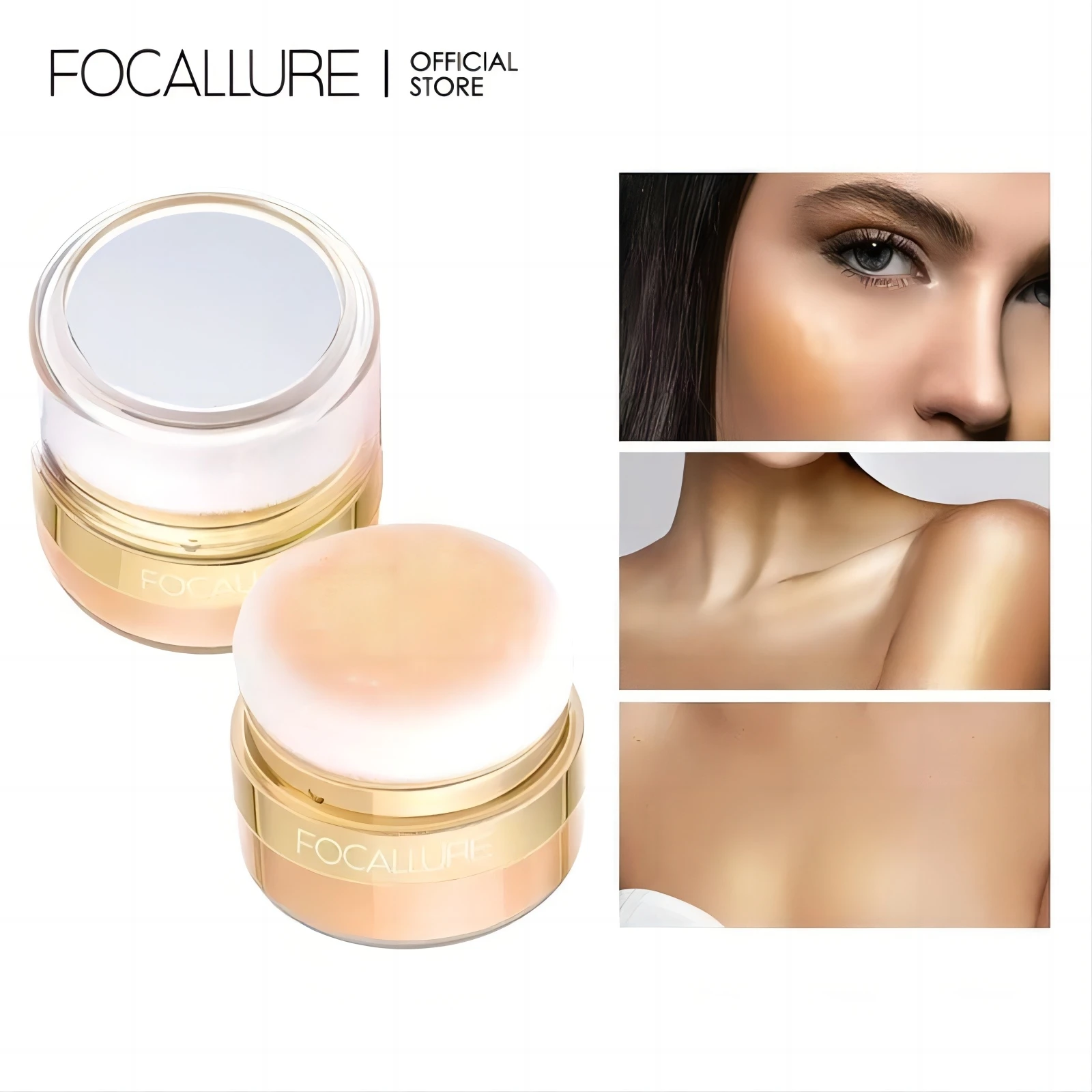 Top Trends: FOCALLURE Glitter Bronzers Highlighter Powder Palette Makeup Shimmer Illuminator Face Contour Blusher Body Highlighter Cosmetics Shoppable Styles