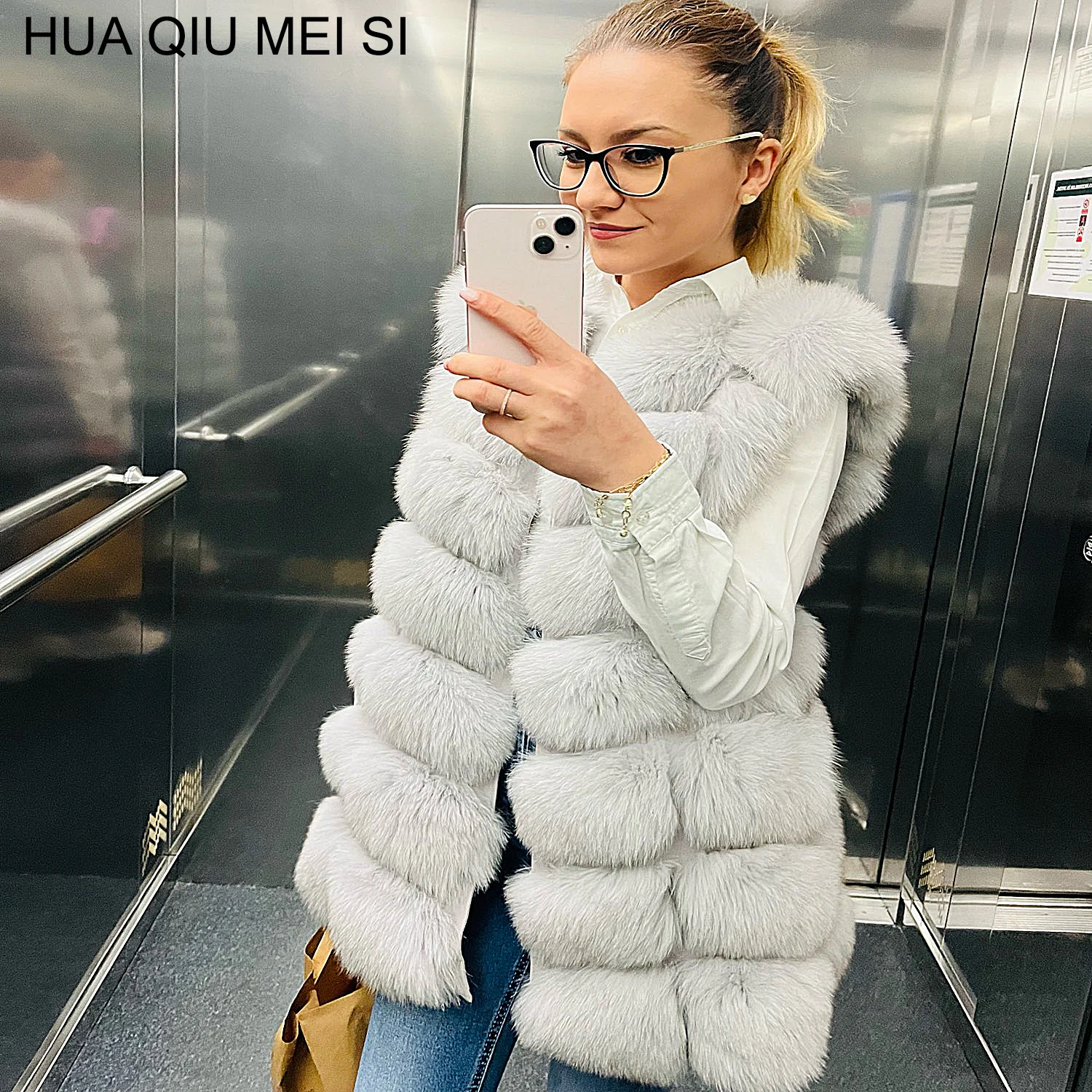 Top Trends: Natural Fox Fur Vest Ladies Winter Autumn Coat Warm Vest Made Of Natural Fur Women's Vest Real Fur Vest Genuine Fur Coat Fur Ves Shoppable Styles