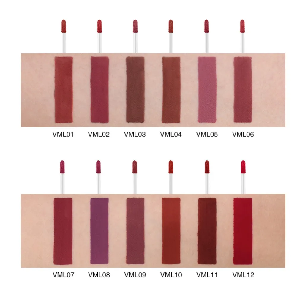 Top Trends: O.TWO.O 12 Colors High Quality Velvet Matte Lipstick Long Lasting Lips Makeup Waterproof Easy To Wear Matte Liquid Lip Gloss Shoppable Styles - Image 5