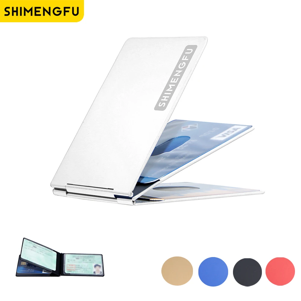 Top Trends: Aluminum Alloy Ultra-thin Card Holder Mini Wallet Driver License ID Cover Bag Driving Cardholder Women Slot Bank Card Package Shoppable Styles