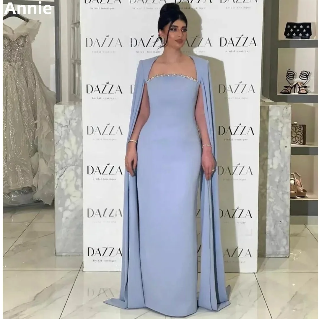 Top Trends: Light Blue Prom Dresses Crystal Beading Dubai Arab Evening Dresses Vestidos De Fiesta فساتين السهرة Formal Occasion Party Dress Shoppable Styles