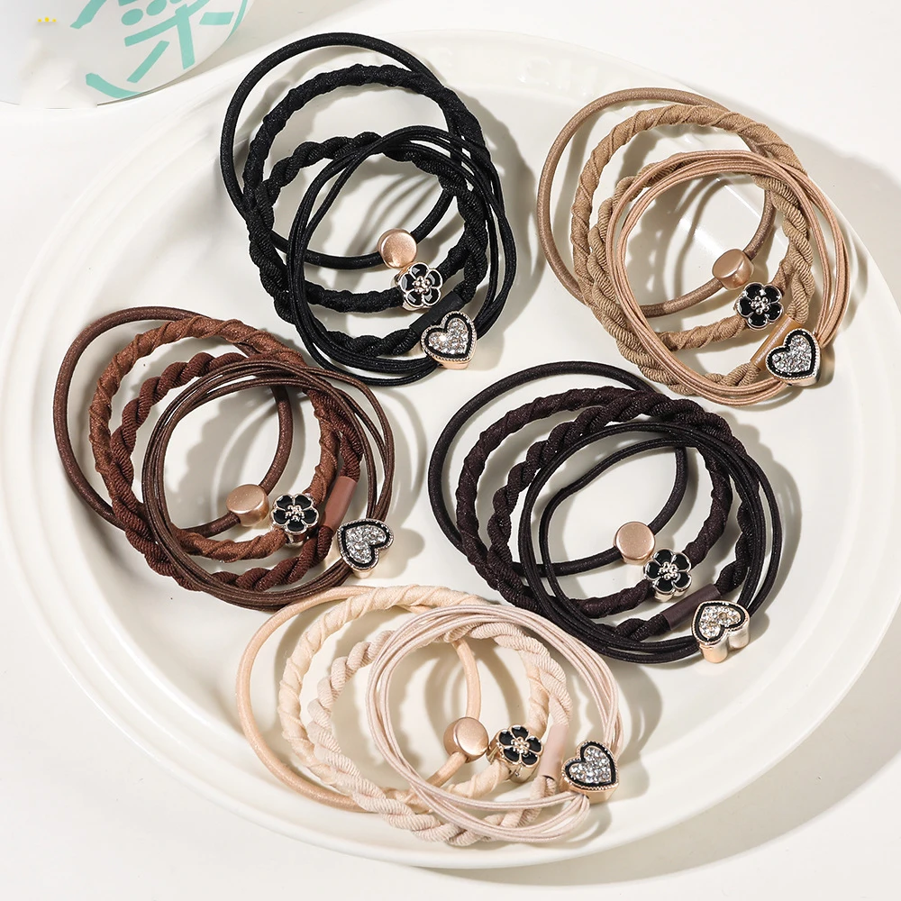 Top Trends: Women's High Elastic Rubber Band Versatile Simple Hair Circle Head Rope Tied Hair Rope Hair Accessories Fashion Headwear Shoppable Styles - Image 6