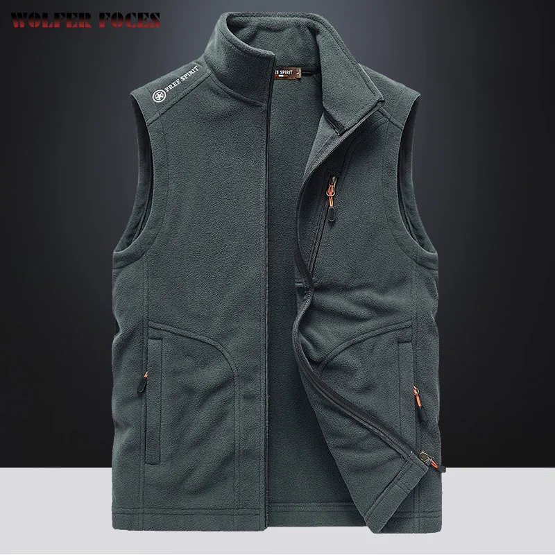 Top Trends: Standing Collar Vests Men&#039;s Autumn And Winter Warmth Double-sided Velvet Sleeveless Jacket Casual Windproof Vest Fleece Jackets Shoppable Styles