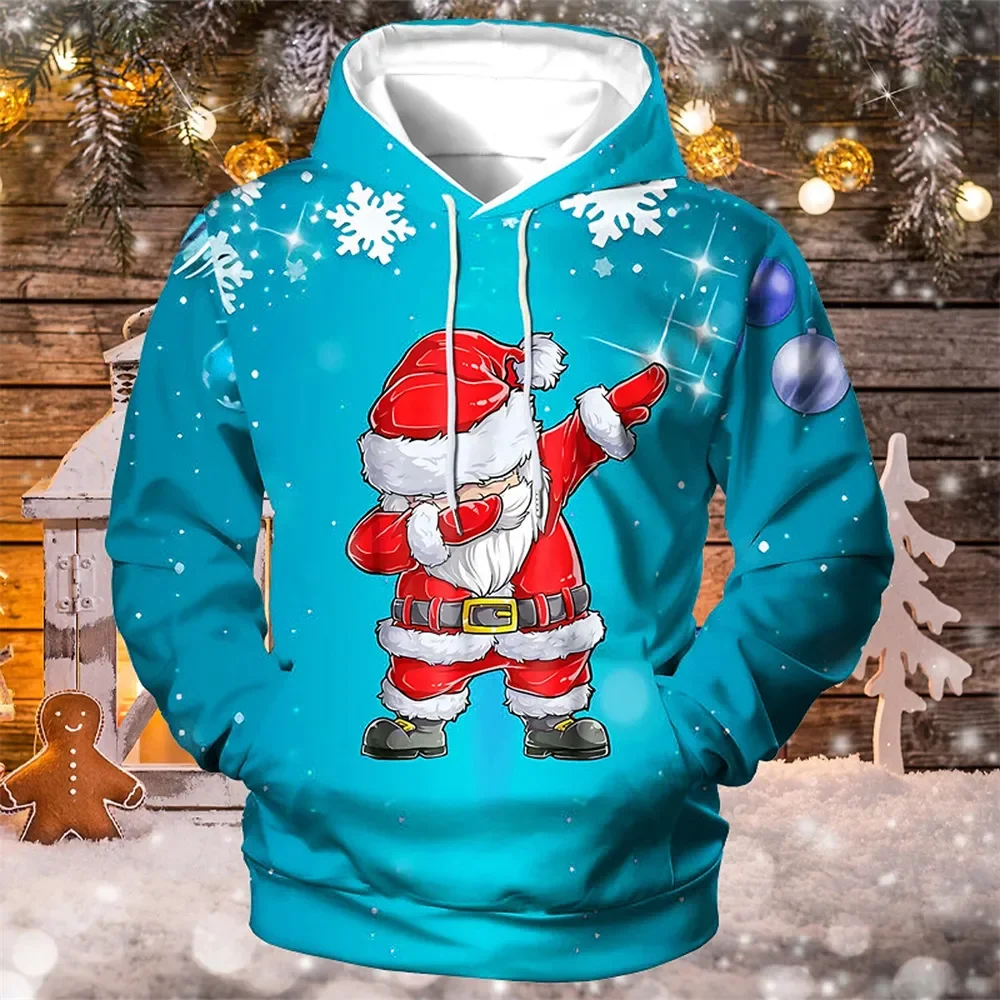 Top Trends: New Christmas Hooded For Men 3d Santa Claus Print Hoodies Spring And Autumn Long Sleeve Sweatshirt Casual Oversized Men Clothing Shoppable Styles