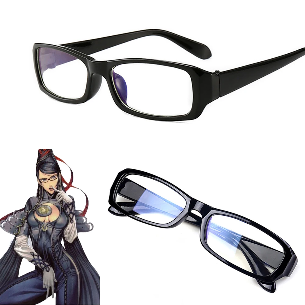 Top Trends: Game Bayonetta Cereza Witch Cosplay Black Glasses Eyewear Adult Unisex Prop Accessories Shoppable Styles