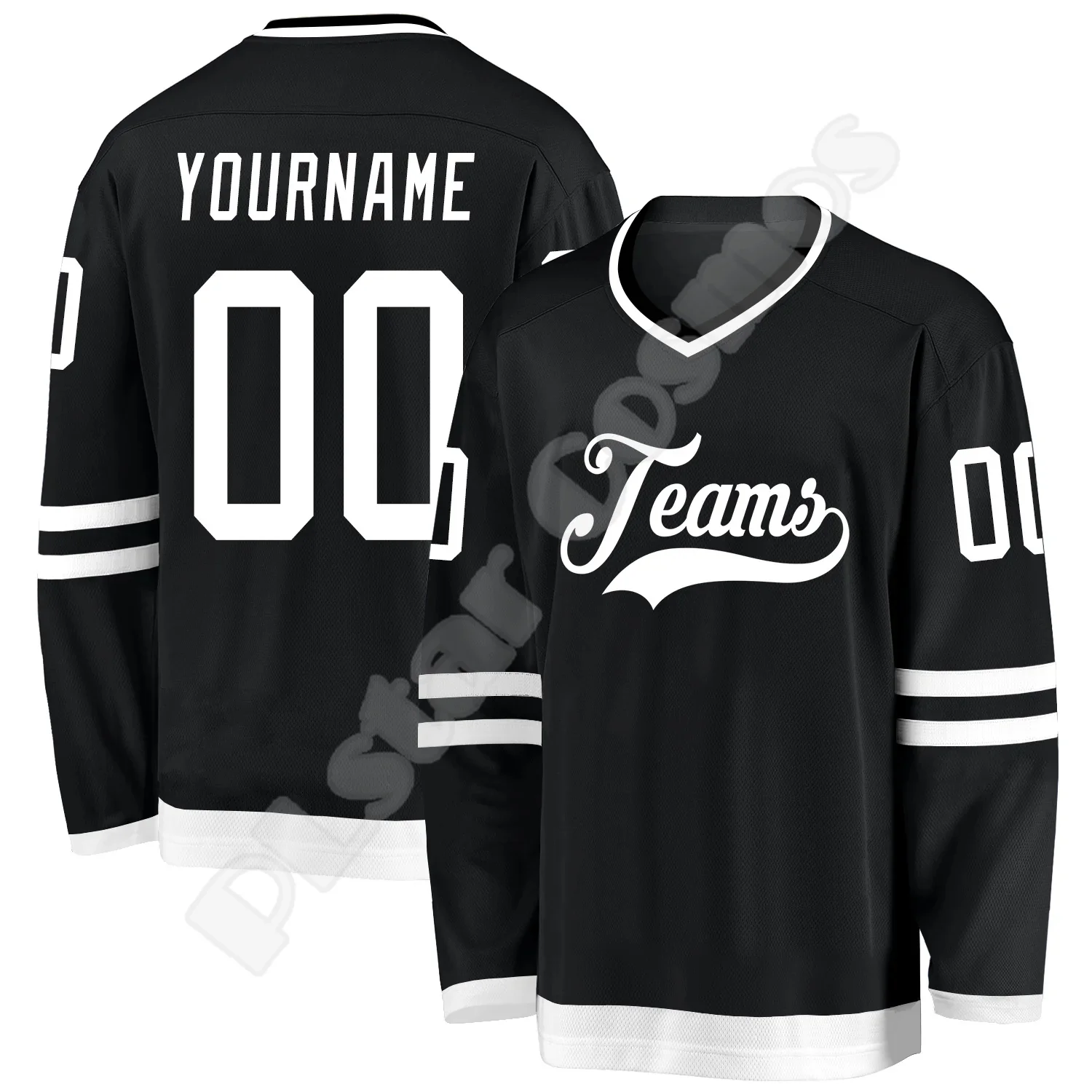 Top Trends: NewFashion Hockey Jersey Custom Name Team Logo Number Colorful Pullover Long Sleeves 3DPrint Harajuku Casual Funny Sweatshirts D Shoppable Styles