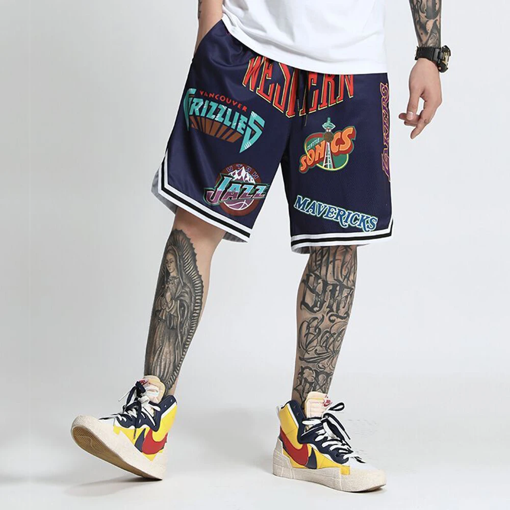 Top Trends: American Retro Hiphop Shorts Men's Loose High Street Sports Boxing Sports Casual Fashion Straight Five-point Pants Summer Shoppable Styles