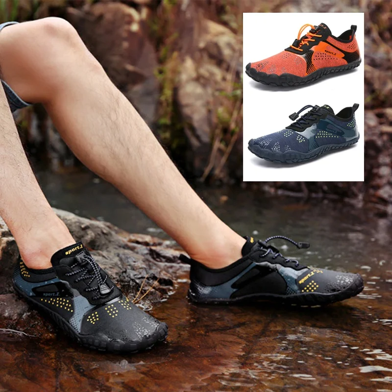 Top Trends: 2022 New Beach Shoes Quick Dry Men Water Shoes Breathable Barefoot Sneakers For Swimming Hiking Gym Shoppable Styles