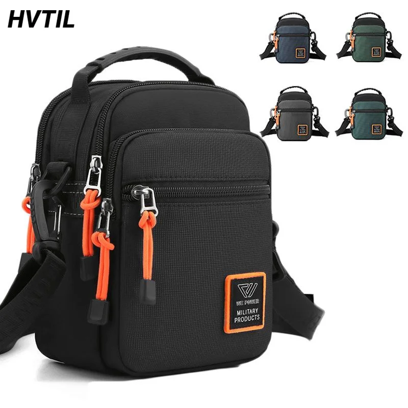 Top Trends: HVTIL Men Single Shoulder Handheld Crossbody Bag Fashion Outdoor Sports Fanny Pack Nylon Casual Mini Hanging Waist Bag Handbag Shoppable Styles