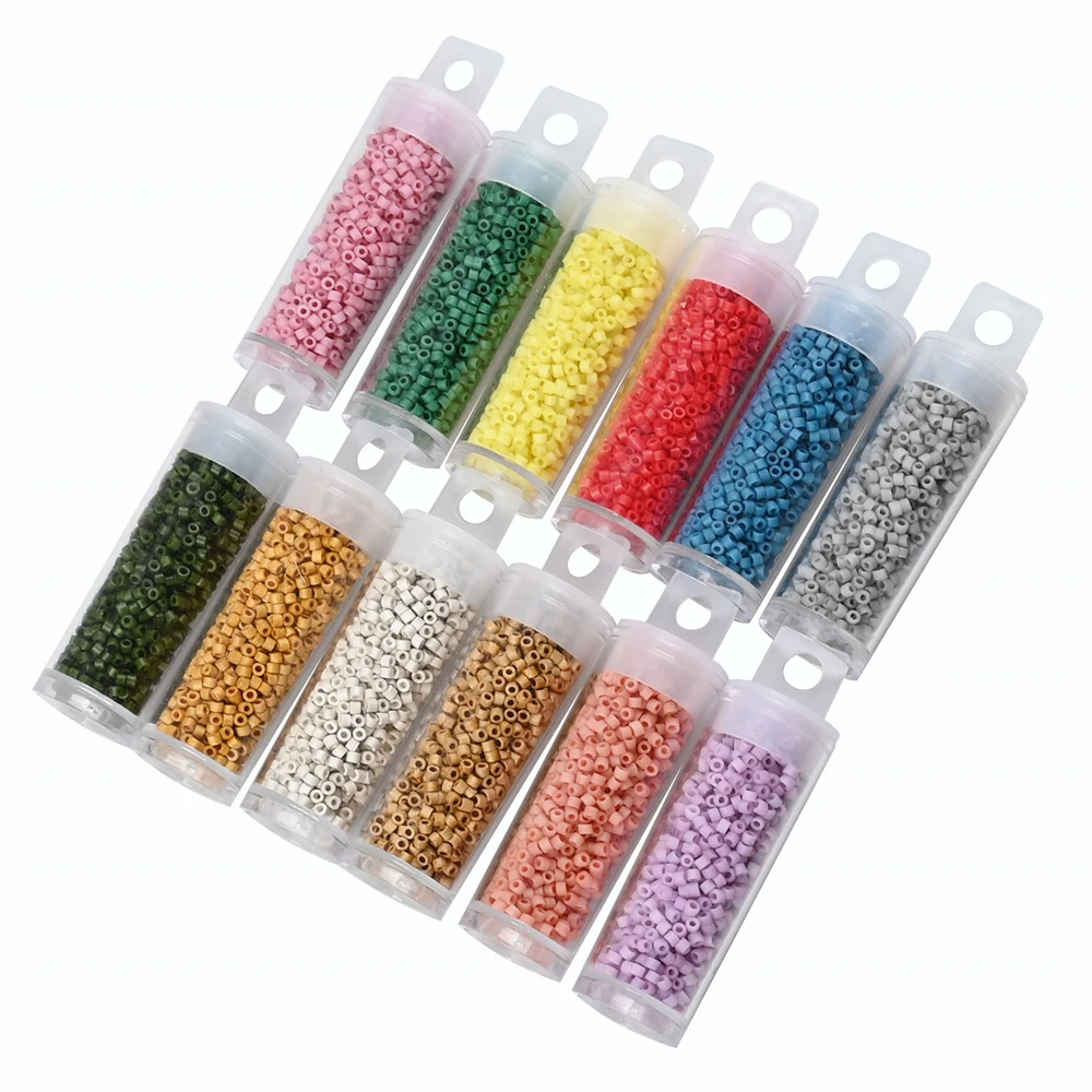 Top Trends: 10Grams Japan Frosted SeedBeads 10 / 0 Colorful Matte Glass Seed Beads For Jewelry Making DIY Sewing Accessories Beads Shoppable Styles