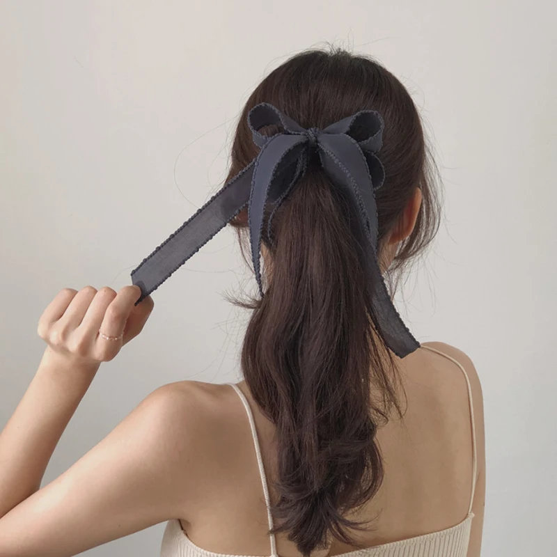 Top Trends: Trendy Ribbon Bow Banana Clip Women Girl Colour Bowknot Ponytail Claw Hair Clips Hairpin Barrettes Hair Accessories Gifts 2023 Shoppable Styles