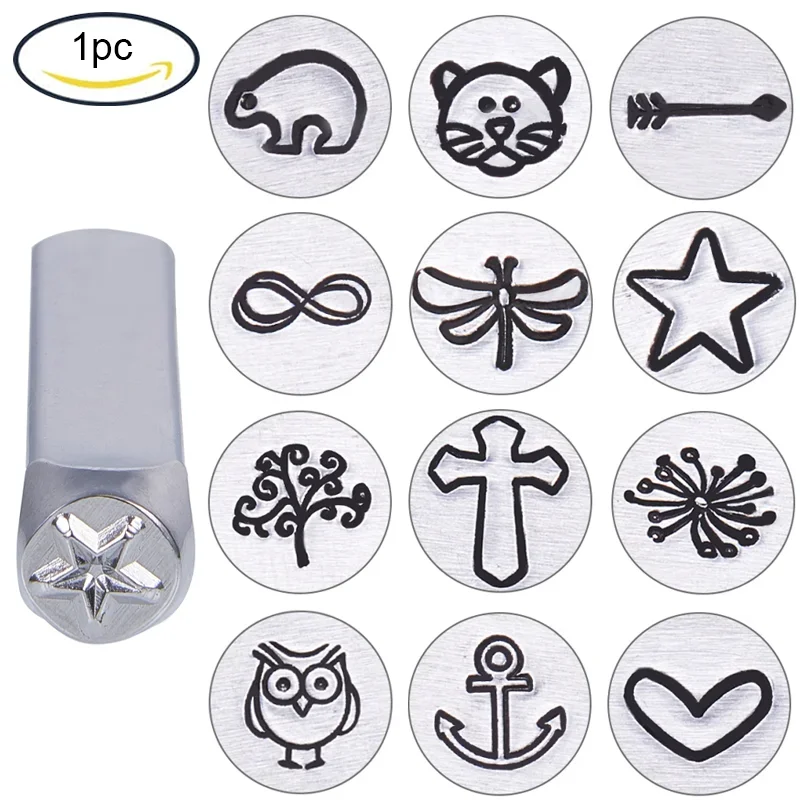 Top Trends: 1 Pc 6mm Heart Design Stamps Metal Punch Stamp Stamping Tool -Electroplated Hard Carbon Steel Tools To Punch Metal Shoppable Styles