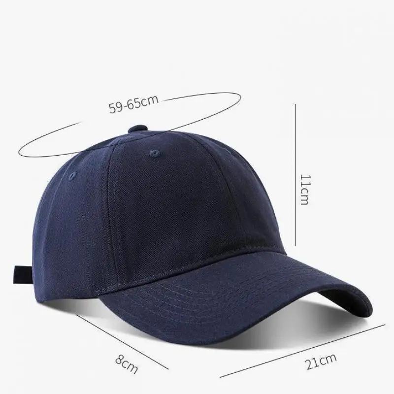 Top Trends: 2023 Large Size Soft Top Baseball Cap For Men And Women Cotton Solid Black Hat Trucker Caps Sports Snap Back Bone Gorra Hombre Shoppable Styles