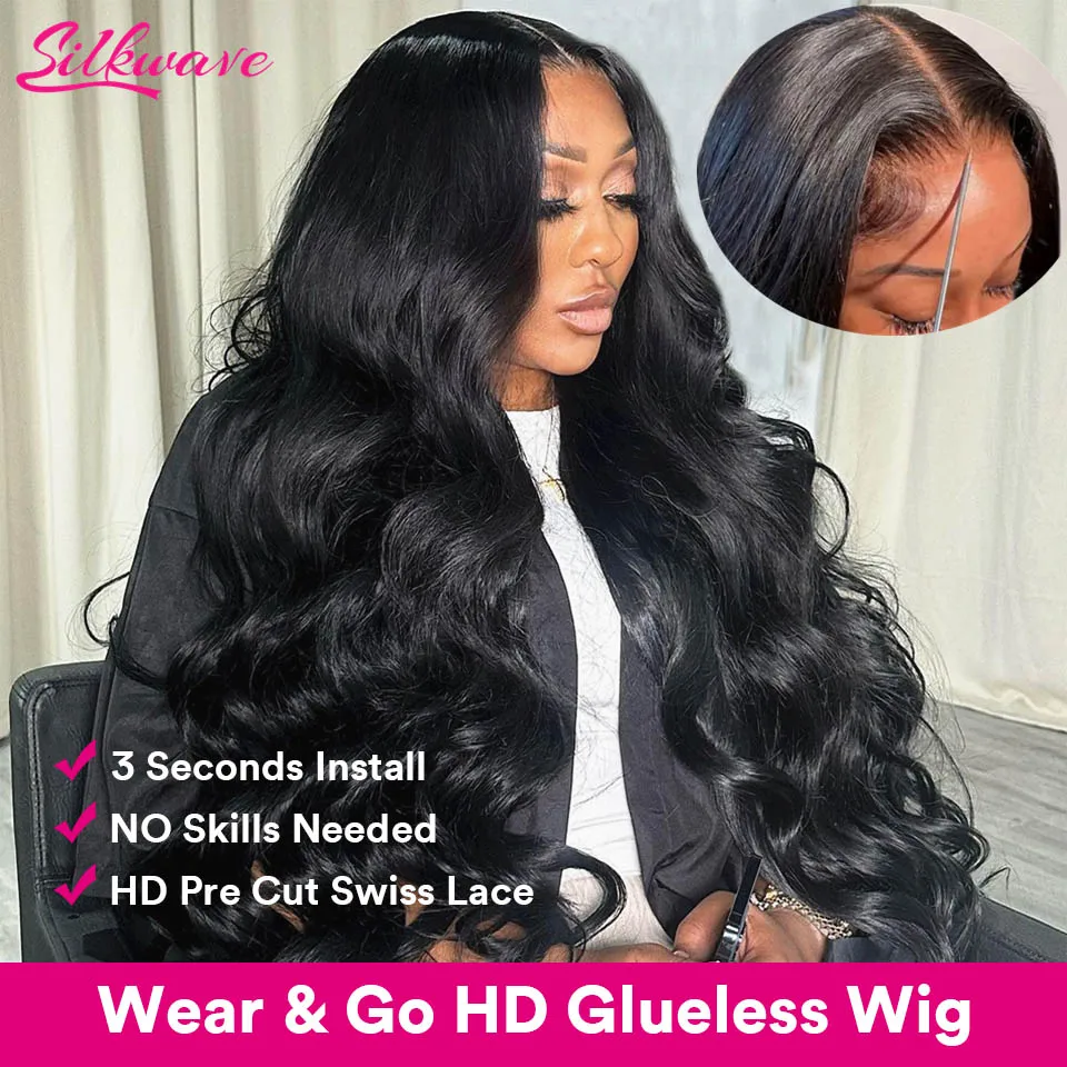 Top Trends: Wear And Go Wig 4x4 5x5 HD Clousure Body Wave Lace Front Wig For Women Pre-plucked Glueless Human Hair Wigs Pre-cut 30 40 Inch Shoppable Styles